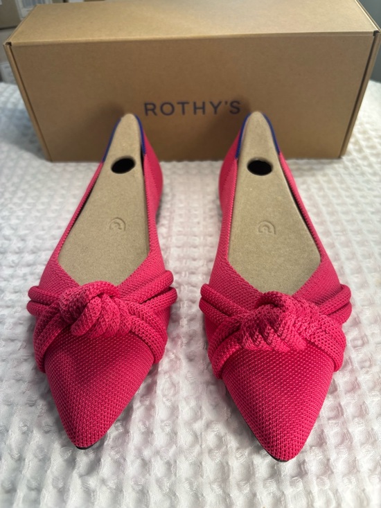 Rothy's Shoes - Rothy's Starfish Pink Pointed Knot Flat